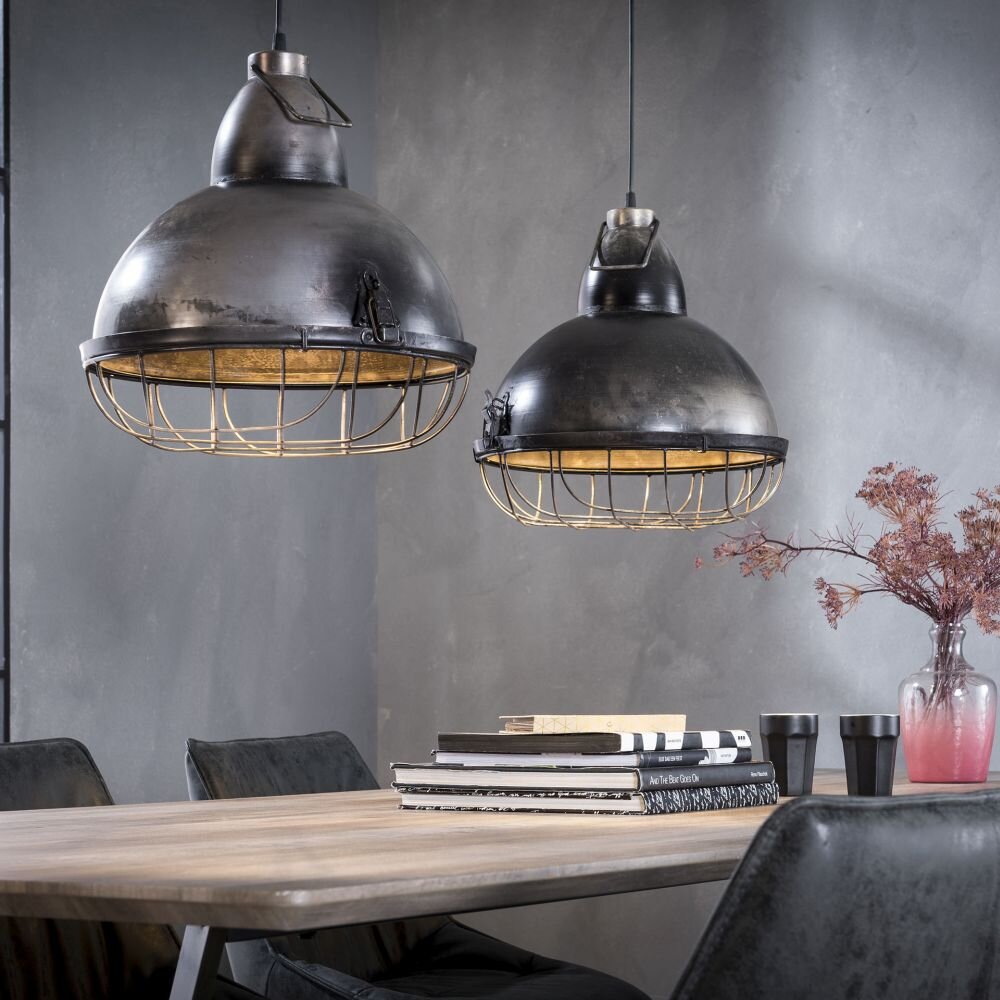 Spordonk Pendelleuchte Stahl gebürstet, 2-flammig main product photo