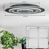 Lidor Deckenleuchte LED Schwarz, 1-flammig