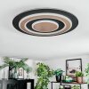 Lidor Deckenleuchte LED Schwarz, 1-flammig