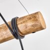Koyoto Pendelleuchte Glas 15 cm Naturfarben, Schwarz, 5-flammig