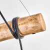 Koyoto Pendelleuchte Glas 15 cm Naturfarben, Schwarz, 5-flammig