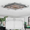 Lidor Deckenleuchte LED Schwarz, 1-flammig