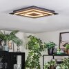 Lidor Deckenleuchte LED Schwarz, 1-flammig