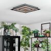 Lidor Deckenleuchte LED Schwarz, 1-flammig