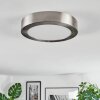 Omaro Deckenpanel LED Nickel-Matt, 1-flammig, Farbwechsler