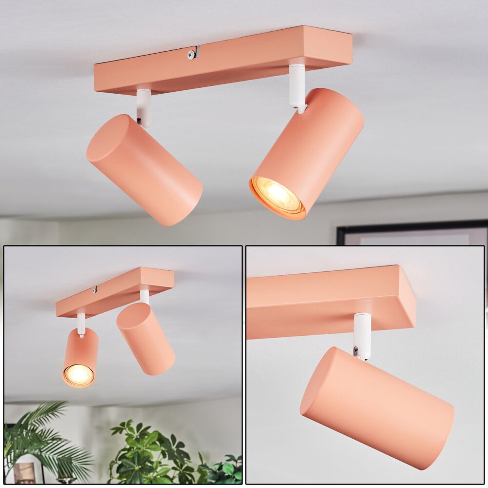 Javel Deckenleuchte Rosa, Weiß, 2-flammig main product photo