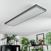 Salmi Deckenpanel LED Grau, Silber, 1-flammig, Fernbedienung