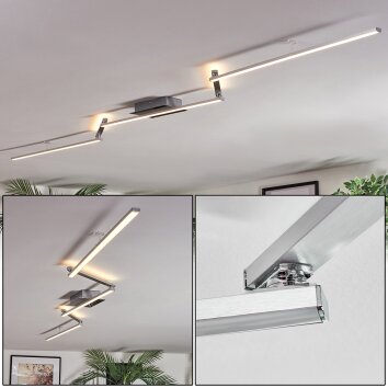 Orina Deckenleuchte LED Silber, 1-flammig