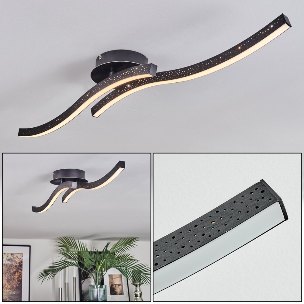 Arlan Deckenleuchte LED Schwarz, 1-flammig main product photo