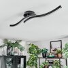 Arlan Deckenleuchte LED Schwarz, 1-flammig