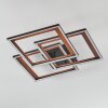 Binor Deckenleuchte LED Naturfarben, Schwarz, 1-flammig
