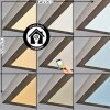 Omaro Deckenpanel LED Nickel-Matt, 1-flammig