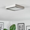 Omaro Deckenpanel LED Nickel-Matt, 1-flammig