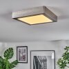 Omaro Deckenpanel LED Nickel-Matt, 1-flammig