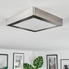 Omaro Deckenpanel LED Nickel-Matt, 1-flammig