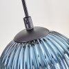 Koyoto Pendelleuchte Glas 15 cm Naturfarben, Schwarz, 5-flammig