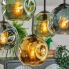 Ripoll Deckenleuchte Glas 15 cm Blau, Gold, Grün, 5-flammig