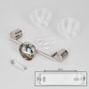 Saire Deckenleuchte Chrom, Nickel-Matt, 2-flammig