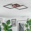 Brina Deckenleuchte LED Braun, 1-flammig