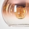 Koyoto Pendelleuchte Glas 15 cm Naturfarben, Schwarz, 5-flammig