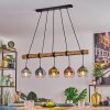 Koyoto Pendelleuchte Glas 15 cm Naturfarben, Schwarz, 5-flammig
