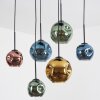 Ripoll Hängeleuchte Glas 15 cm, 20 cm Blau, Gold, Grün, Kupferfarben, 6-flammig