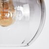 Koyoto Hängeleuchte Glas 20 cm Bernsteinfarben, Klar, Rauchfarben, 6-flammig