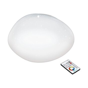 EGLO SILERAS-A Deckenleuchte LED Weiß, 1-flammig, Fernbedienung