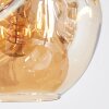 Ripoll Hängeleuchte Glas 20 cm Bernsteinfarben, Klar, Rauchfarben, 6-flammig Ripoll Hängeleuchte Glas 20 cm Bernsteinfarben, Klar, Rauchfarben, 6-flammig