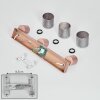 Nelar Deckenleuchte Bronze, Chrom, 3-flammig