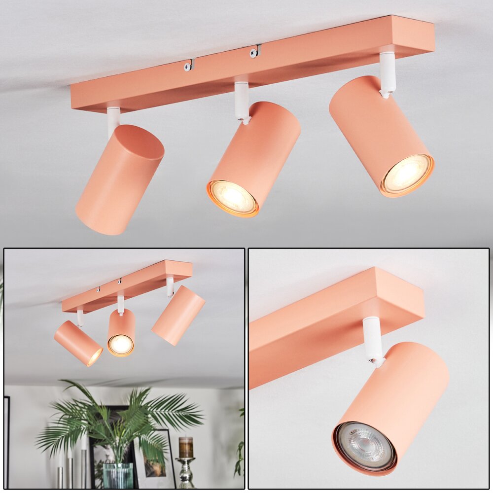 Javel Deckenleuchte Rosa, Weiß, 3-flammig main product photo