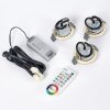 Paron Einbauleuchte 3-er Set LED Chrom, 3-flammig, Fernbedienung