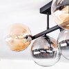 Chehalis Deckenleuchte Glas 15 cm Schwarz, 5-flammig
