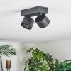 Narel Deckenleuchte LED Schwarz, 2-flammig