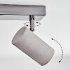 Javel Deckenleuchte Chrom, Grau, 3-flammig