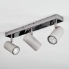 Javel Deckenleuchte Chrom, Grau, 3-flammig