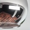 Koyoto Deckenleuchte Glas 15 cm Chrom, Rauchfarben, 3-flammig