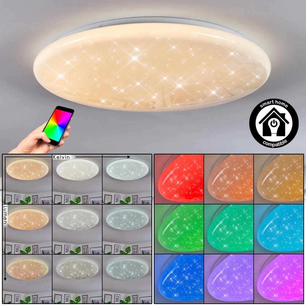 Peran Deckenleuchte LED Weiß, 1-flammig, Farbwechsler main product photo