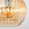 Koyoto Deckenleuchte Glas 15 cm Bernsteinfarben, 5-flammig