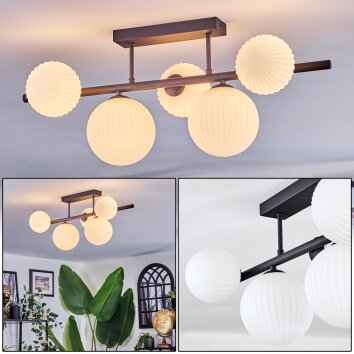 Chehalis Deckenleuchte Glas 12 cm, 15 cm Weiß, 5-flammig Chehalis Deckenleuchte Glas 12 cm, 15 cm Weiß, 5-flammig