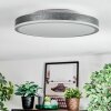 Salmi Deckenpanel LED Grau, Silber, 1-flammig