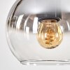 Koyoto Pendelleuchte Glas 15 cm Naturfarben, Schwarz, 4-flammig