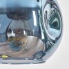 Ripoll Pendelleuchte Glas 15 cm Naturfarben, Schwarz, 4-flammig
