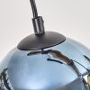 Koyoto Pendelleuchte Glas 15 cm Naturfarben, Schwarz, 4-flammig