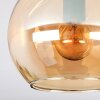 Koyoto Deckenleuchte Glas 15 cm Bernsteinfarben, 2-flammig