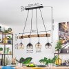 Koyoto Pendelleuchte Glas 15 cm Naturfarben, Schwarz, 4-flammig