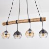 Koyoto Pendelleuchte Glas 15 cm Naturfarben, Schwarz, 4-flammig