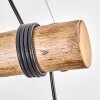Ripoll Pendelleuchte Glas 15 cm Naturfarben, Schwarz, 4-flammig