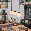 Gastor Hängeleuchte Glas 15 cm Weiß, 3-flammig