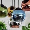 Koyoto Deckenleuchte Glas 15 cm Blau, Chrom, Gold, Grün, Kupferfarben, Rauchfarben, 5-flammig